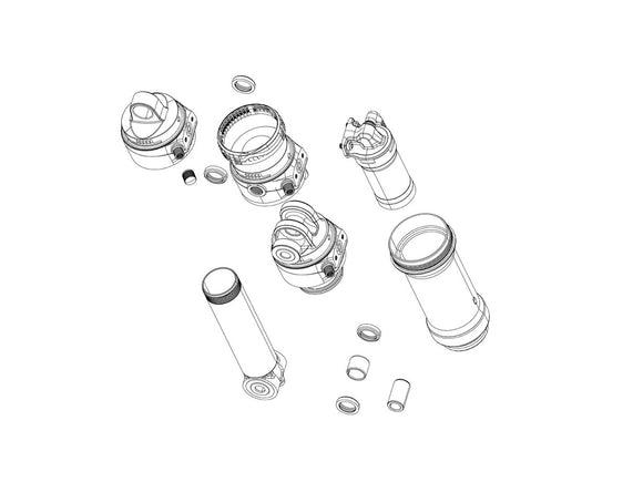 RockShox Rear Shock Volume Reducer Kit - Token 1T/4.7mm Deluxe/Super Deluxe 2017+