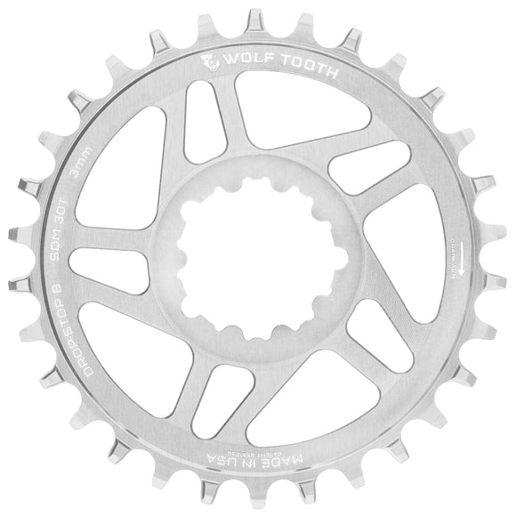 Direct Mount Chainrings for SRAM 3-bolt Cranks - Raw Silver