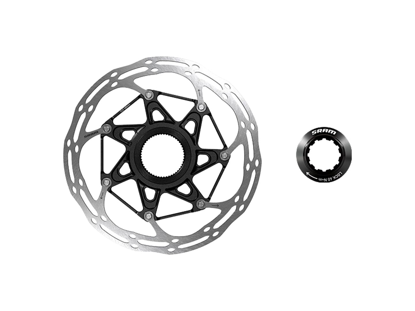 SRAM CenterLine X Disc Brake Rotor - 140mm Center Lock 1.85mm Includes Internal Tooled Lockring