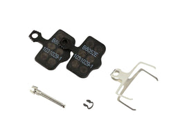 SRAM Disc Brake Pads - Organic Compound Steel Backed Quiet For Level DB Elixir 2-Piece Road