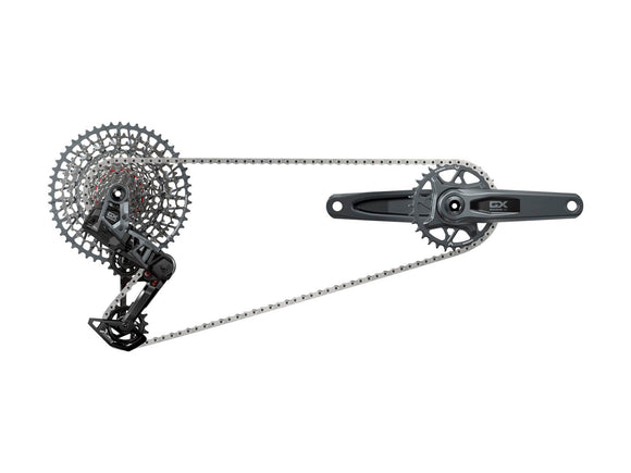 SRAM GX T-Type Eagle Transmission Groupset - 165mm Crank 32t Chainring AXS POD Controller 10-52t Cassette Rear Derailleur Chain