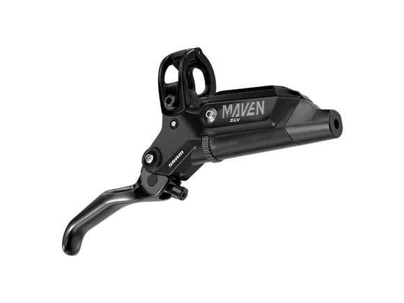 SRAM Maven Silver Disc Brake Lever - Rear Post Mount 4-Piston Aluminum Lever SS Hardware BLK A1