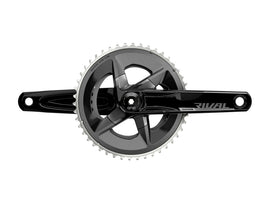 SRAM Rival AXS Crankset - 175mm 12-Speed 48/35t 107 BCD DUB Spindle Interface BLK D1