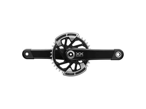 SRAM XX Eagle T-Type Wide Crankset - 165mm 12-Speed 32t Chainring Direct Mount 2-Guards DUB Spindle Interface BLK