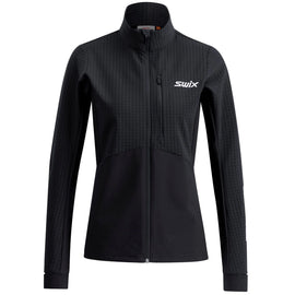 Swix Pace Hybrid Full Zip Midlayer Women Black