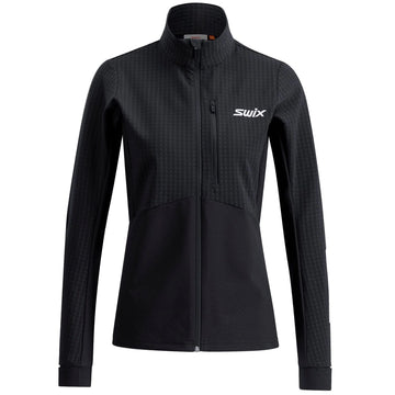 Swix Pace Hybrid Full Zip Midlayer Women Black