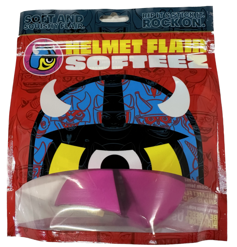 Helmet Flair Softeez: Purple Cat Ears for Helmet