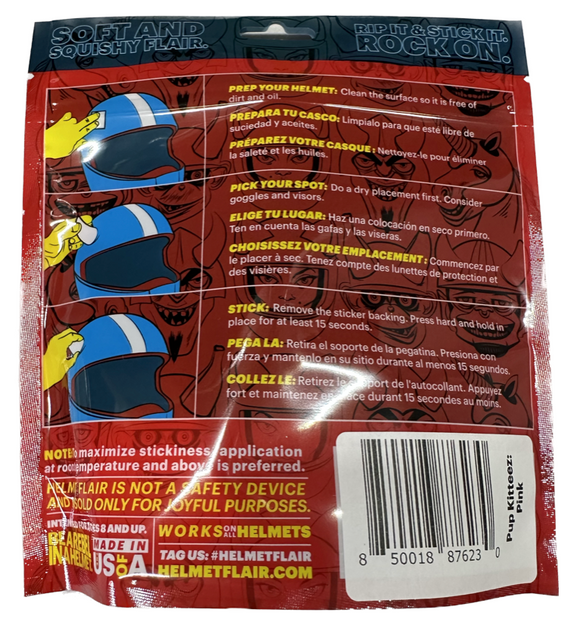 Helmet Flair Softeez: Pink Cat Ears for Helmet