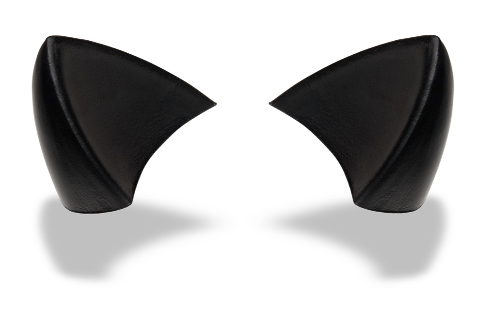 Helmet Flair Softeez: Black Cat Ears for Helmet