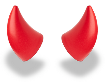 Helmet Flair Softeez: Red Devil Horns for Helmet