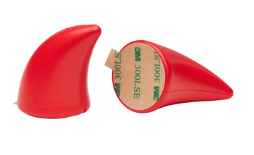 Helmet Flair Softeez: Red Devil Horns for Helmet - 0