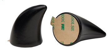 Helmet Flair Softeez: Black Devil Horns for Helmet - 0