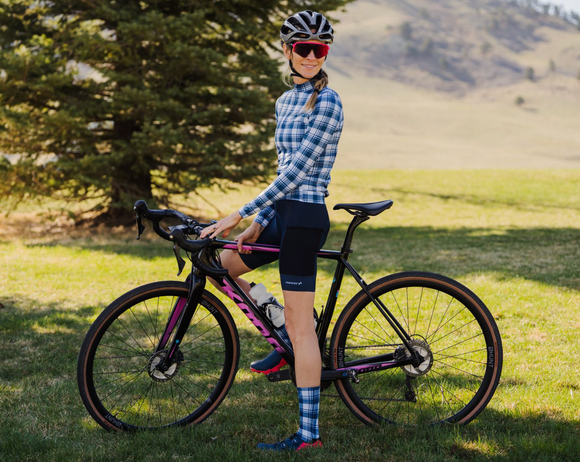 Panache W's Cargo Pocket Bib Short - Midnight Blue