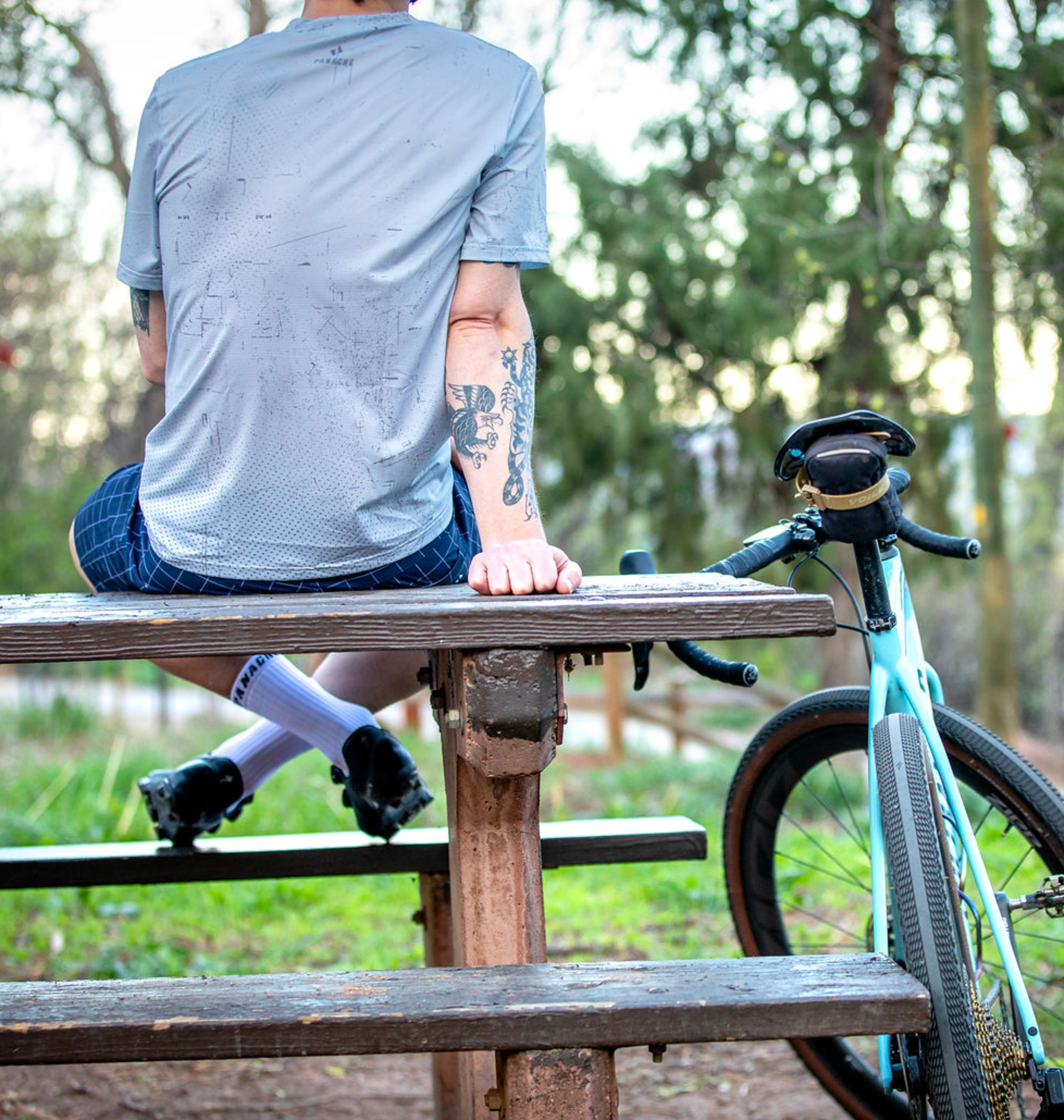 Panache Overlander Tee - Grey Grunge