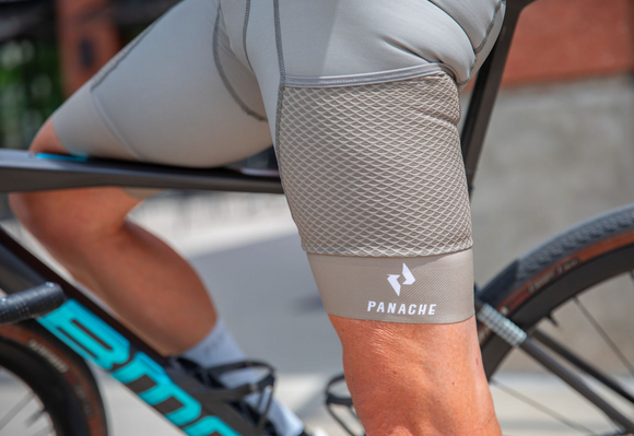 Panache Men's Cargo Pocket Bib Short - Khaki Grey