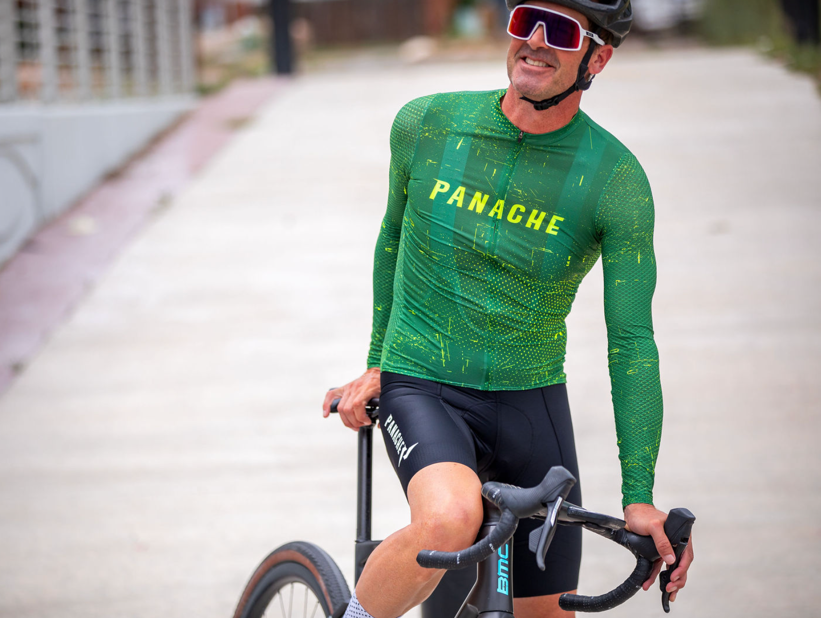 Panache Men's Speed Air LS Jersey - Dark Forest Grunge