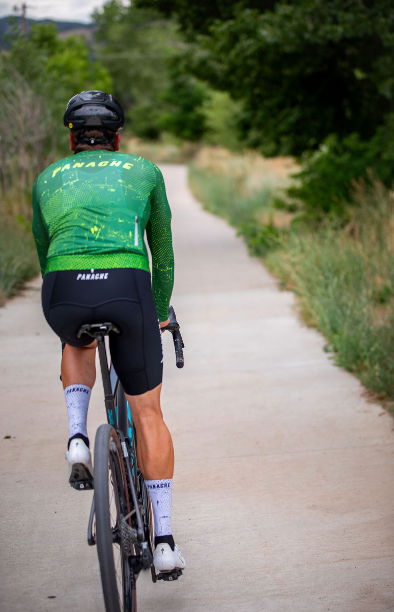 Panache Men's Speed Air LS Jersey - Dark Forest Grunge