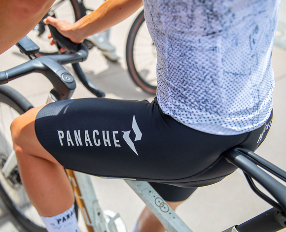 Panache Women's WT 2ND SKIN Bib Short - Black w/Panache Logo