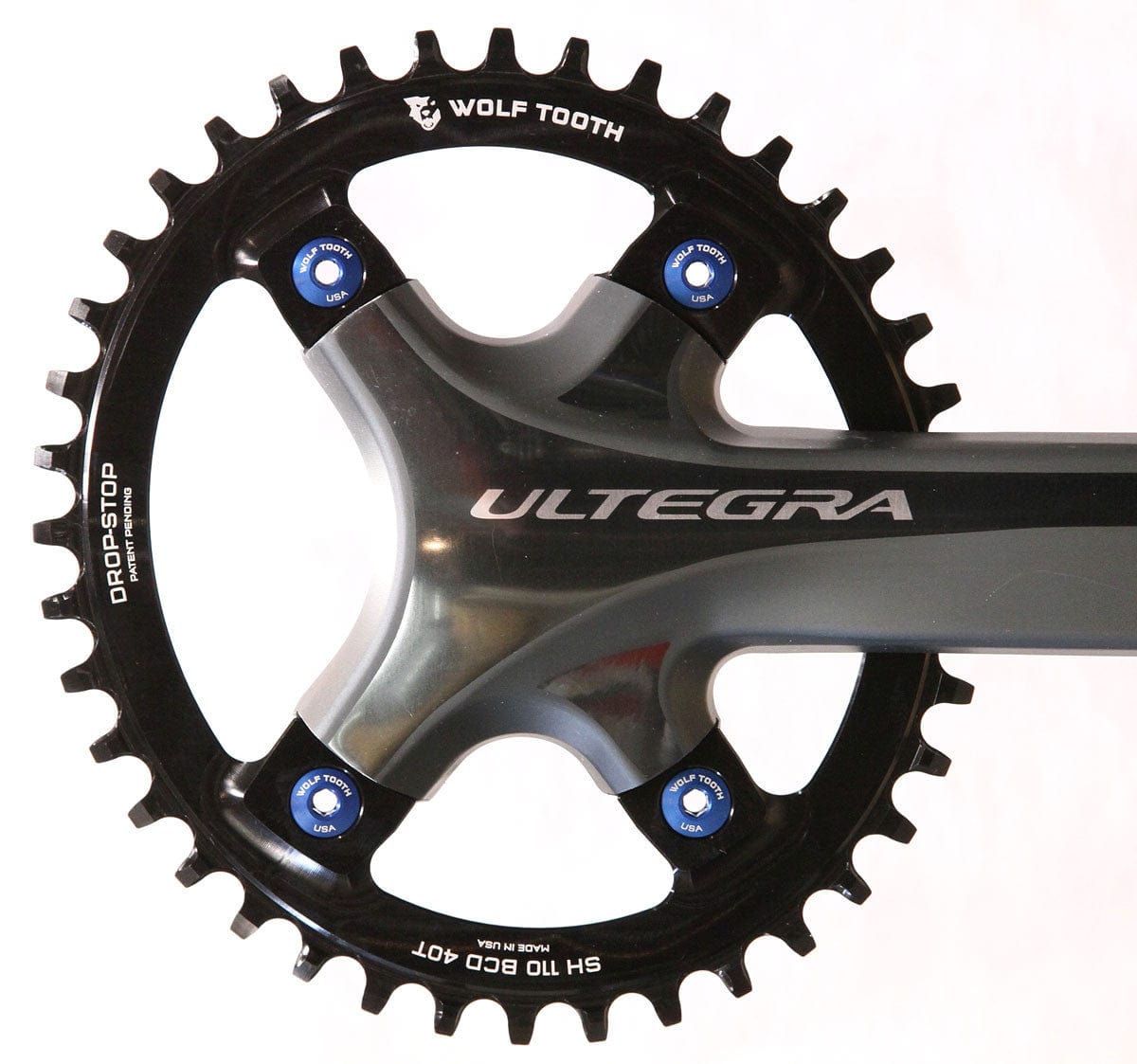 Wolf Tooth Oval 110 BCD Asymmetric 4-Bolt Chainrings for Shimano Cranks