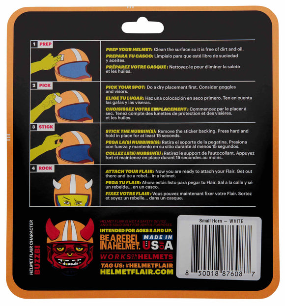 Helmet Flair MagNeatOhz: Small Pink Devil Horns for Helmet