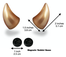 Helmet Flair MagNeatOhz: Small Gold Devil Horns for Helmet-4