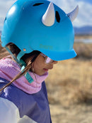 Helmet Flair MagNeatOhz: Small White Devil Horns for Helmet-4