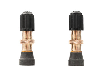 Stan's Tubeless Universal Valve Stems - Brass Regular Schrader Pair