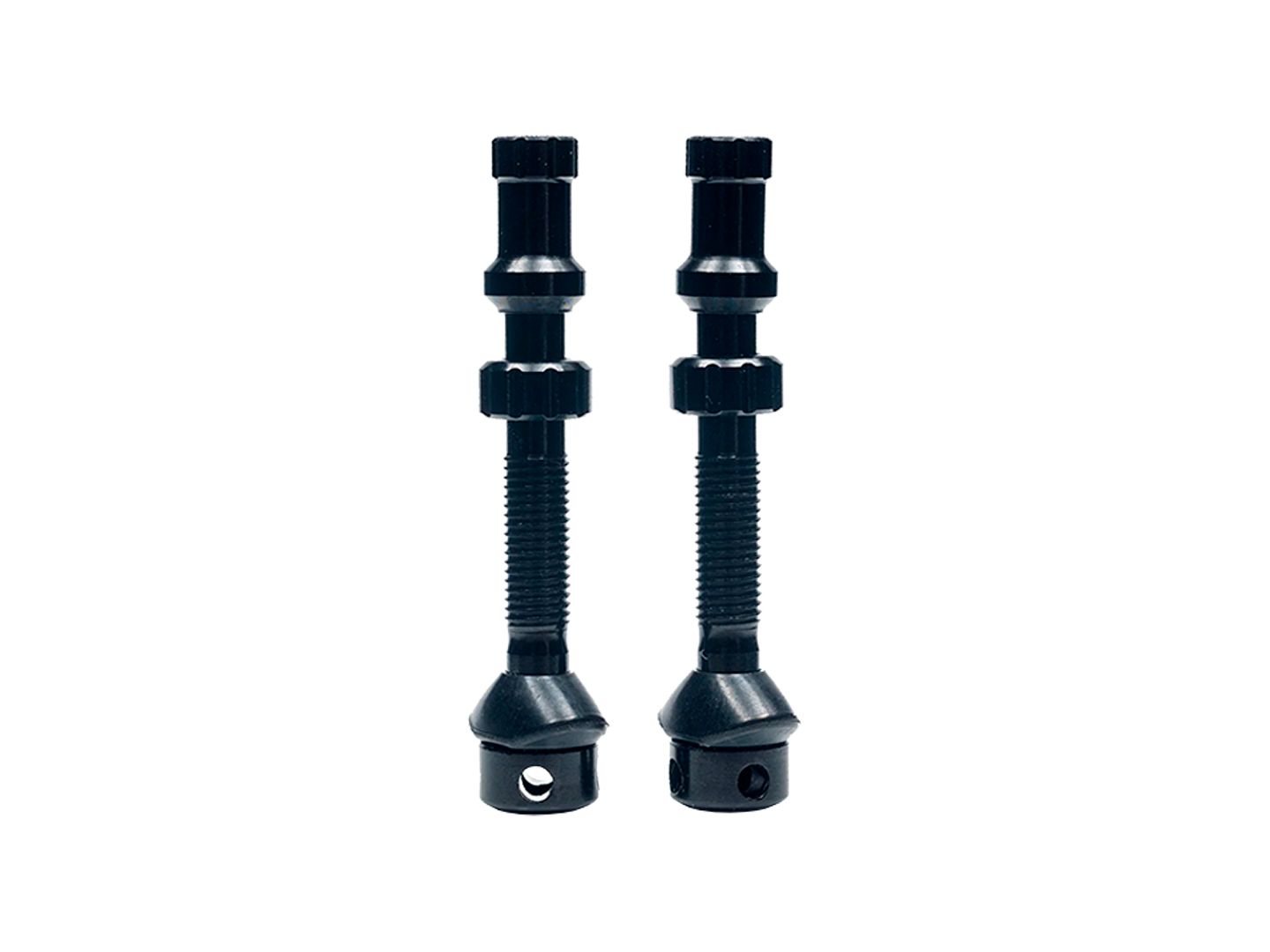 Stans Tubeless Universal+ Valve Stems - Alloy Regular Black Pair