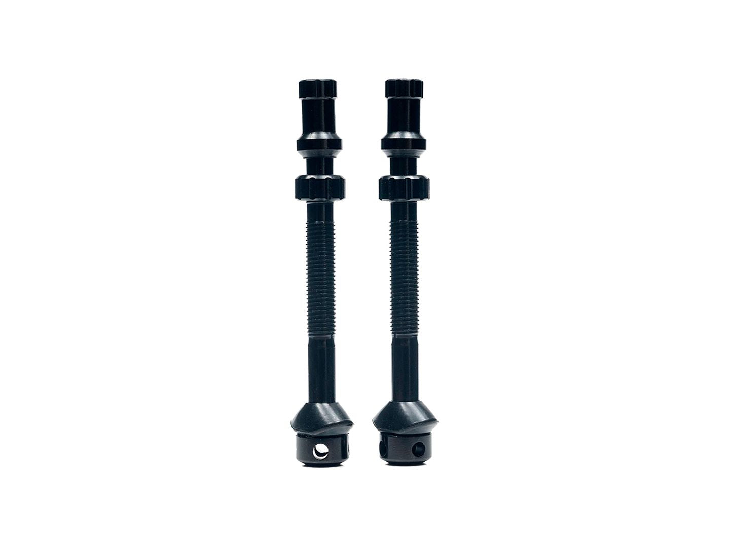 Stans Tubeless Universal+ Valve Stems - Alloy Tall Black Pair