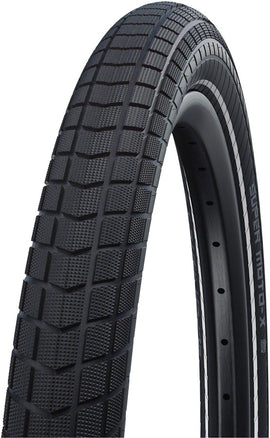 Schwalbe Super Moto-X Tire - 26 x 2.4 Clincher Wire BLK/Reflective Performance Line GreenGuard DoubleDefense
