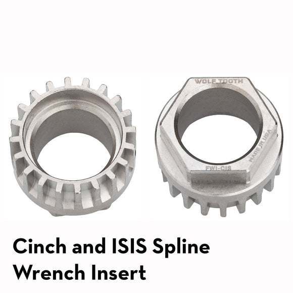 Pack Wrench and Inserts Kit - Ultralight BB Wrench and 1-Inch Hex Inserts