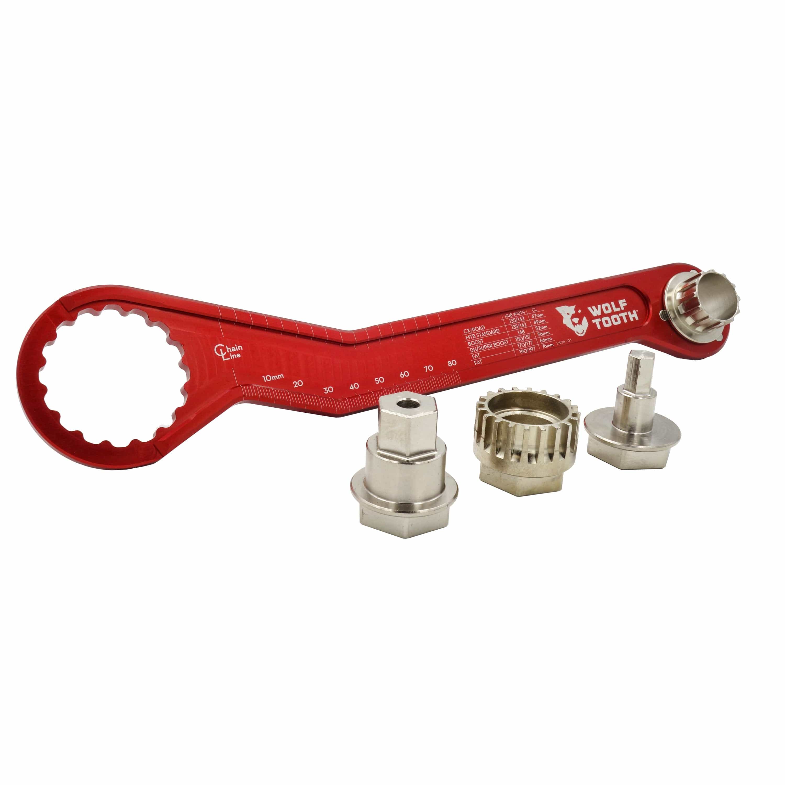 Pack Wrench and Inserts Kit - Ultralight BB Wrench and 1-Inch Hex Inserts - 0