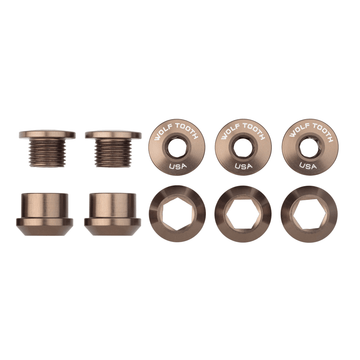 Buy espresso Wolf Tooth Set of 5 Chainring Bolts+Nuts for 1X
