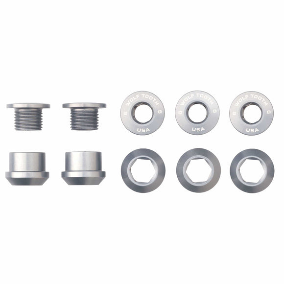 Wolf Tooth Set of 5 Chainring Bolts+Nuts for 1X
