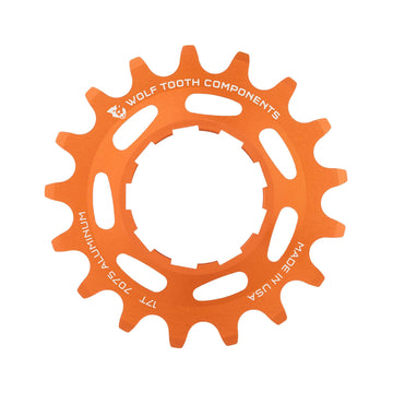 Buy orange Aluminum Single Speed Cog