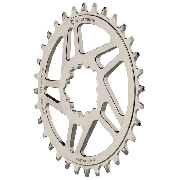 Wolf Tooth Direct Mount Chainrings for Cane Creek and SRAM Cranks for Shimano 12spd Hyperglide+ Chain