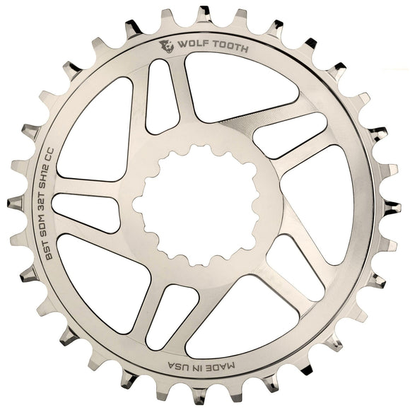 Wolf Tooth Direct Mount Chainrings for Cane Creek and SRAM Cranks for Shimano 12spd Hyperglide+ Chain