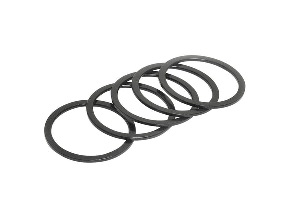 Wheels Manufacturing Aluminum Headset Spacer - 1-1/8" 1.5mm Black 5-pack