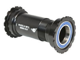 Wheels Manufacturing BB86/92 Shimano Bottom Bracket ABEC-3 Bearings BLK Cups - Threaded