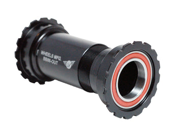 Wheels Manufacturing Thread Together BB86/92 Shimano Bottom Bracket Angular Contact Bearings BLK Threaded Cups