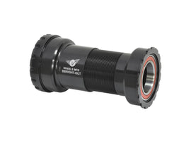 Wheels Manufacturing BBright to Shimano Bottom Bracket Angular Contact Bearings BLK Cups