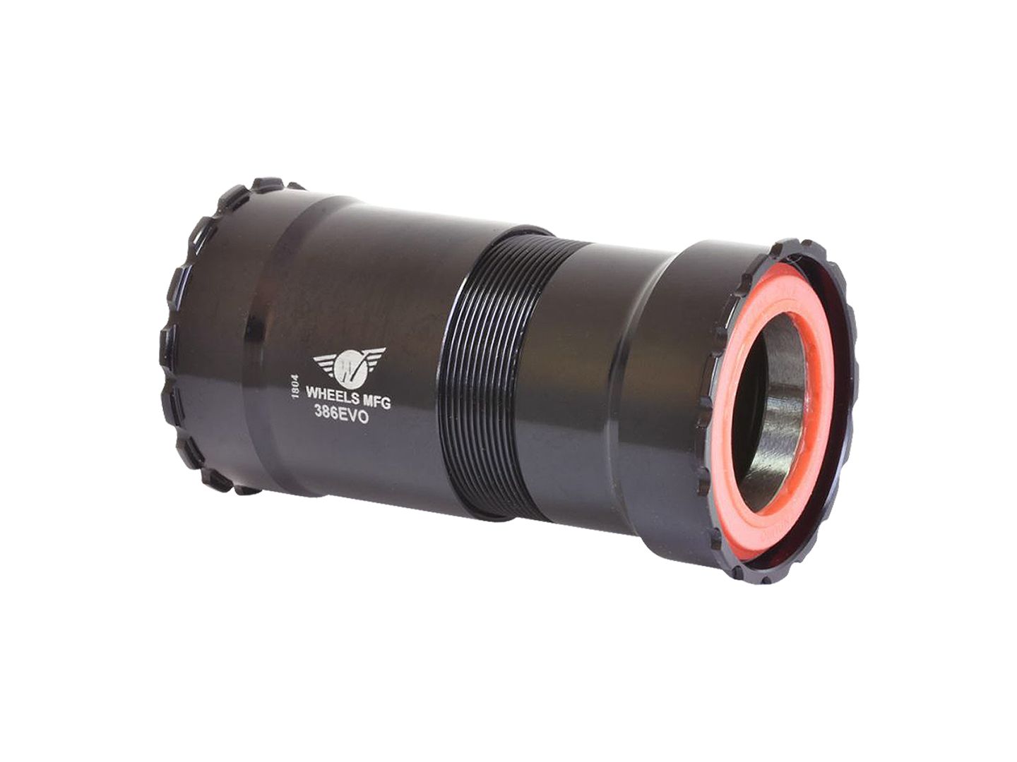 Wheels Manufacturing 386EVO Thread-Together Bottom Bracket - DUB Spindle ABEC-3 Bearing BLK