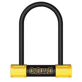 OnGuard BullDog Series U-Lock - 3.5 x 5.5" Keyed BLK/YLW Includes bracket