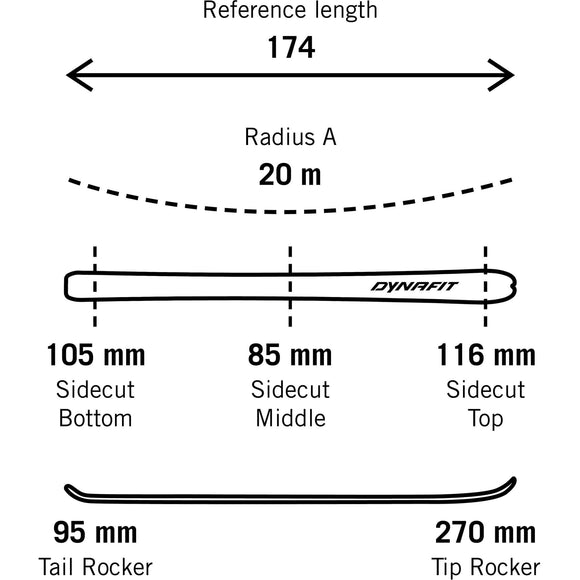 Dynafit Seven Summits+ Ski Set Lime Yellow/Black