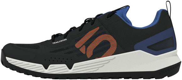 Five Ten Trailcross LT Flat Shoes - Men's Core Black/Pure Orange/Ray Blue 10