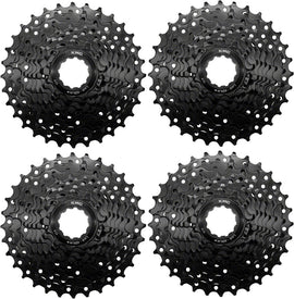 KMC REACT Cassette - 9-Speed 11-32t HG Driver Compatible Black 4 pk.