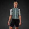 Women's Pi PRO/BLACK Wind Vest - BALSAM GREEN / XS