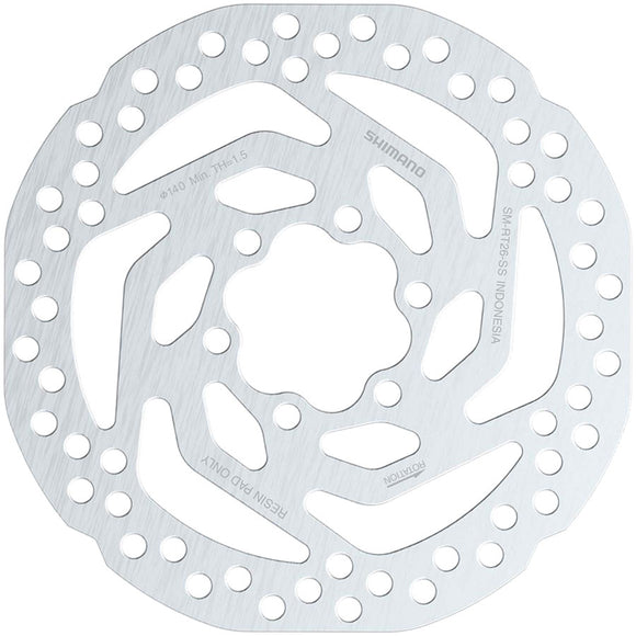 Shimano SM-RT26 SS Disc Brake Rotor - 140mm 6-Bolt Bolts Included For Resin Pad Only