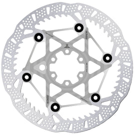 Galfer Shark Evo 203mm Rotor 6-Bolt 2.0mm Raw Silver