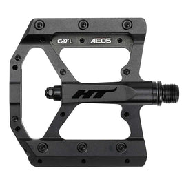 HT Components AE05(EVO+) Pedals - Platform Aluminum 9/16" Stealth Black